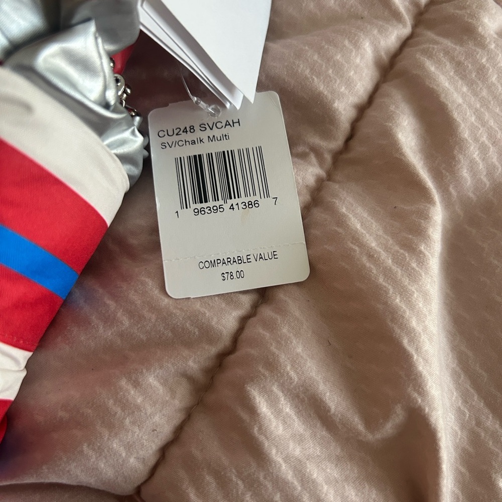 Coach Red and Blue Striped Umbrella - Picture 13 of 13